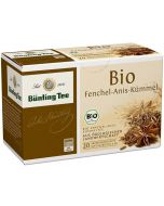 Bünting Tee Organic Fennel Aniseed Cumin 有機茶 茴香八角葛簍子草本茶 [德國進口] 20包x2.5g / 盒