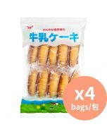 Shiawasedo 牛乳蛋糕 香濃牛奶味 [日本進口] 10件獨立包裝x4包