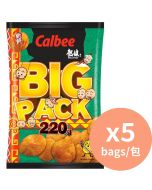 Calbee 熱浪香辣味薯片激量裝 [香港薯片] 220g x 5包