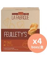 La Fabrique 餅乾 瑞士迷你鹹味麵包卷 [瑞士進口] 75 克 x 4盒