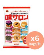 Bourbon 什錦米餅 芝士杏仁 壽司紫菜 [日本進口] 81gx6包
