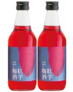 Hamada 紀州石神の梅酒 紅芋梅酒 [日本進口] 300ml x2瓶 使用特別栽培完熟紀州南高梅