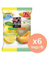 Orihiro 檸檬+哈密瓜味蒟蒻啫喱 [日本進口] 240gx6包