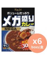 Hachi Mega辛口野菜肉粒咖哩汁 [日本進口] 300gx6盒