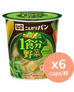 POKKA SAPPORO 菠菜野菜湯配麵包粒 [日本進口] 33gx6杯