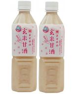 Masuya Miso 生麴甘酒 玄米 [日本進口] 500mlx2瓶 使用自家新鮮生糀米麴