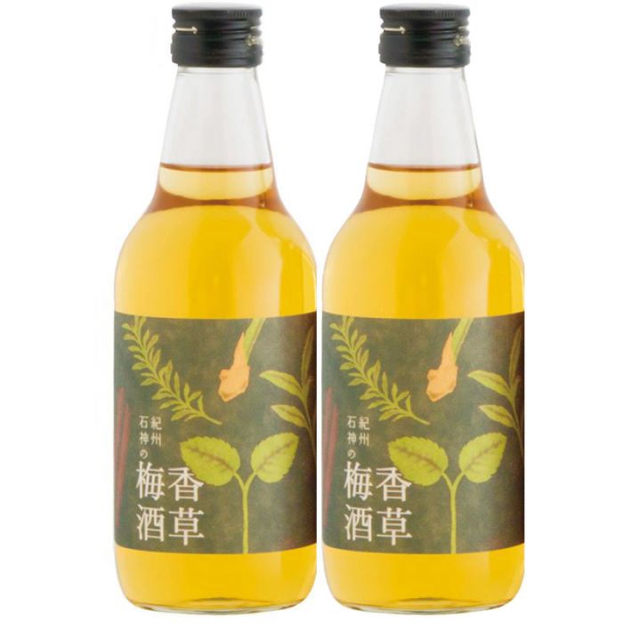 Hamada 紀州石神の梅酒香草梅酒[日本進口] 300ml x2瓶使用特別栽培完熟