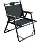 OUTDOOR MAN Aluminum Low Chair BLAK [Imported Japan] Black 1Pcs
