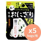 Onisi 即食餐 摧帶三角飯糰 [日本進口]美味海帶芽 109g x5包