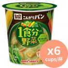 POKKA SAPPORO 菠菜野菜湯配麵包粒 [日本進口] 33gx6杯