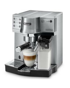 迪朗奇 DeLonghi 優雅方便咖啡機 自動打奶功能 1升 金屬色 EC860.M