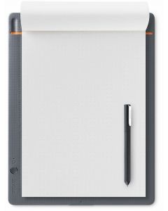 和冠 Wacom Bamboo Slate [L號] 智能手寫板 透過雲端分享內容 中灰色 帶橙色裝飾 CDS810S