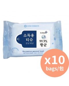 Dr.story+ 消毒濕紙巾 [韓國進口] (10片裝) x10