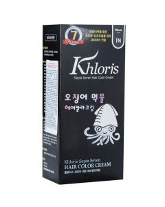 Khloris 7分鐘墨魚染髮精華 1N 黑色 [保護頭皮不刺激] 60g x 2