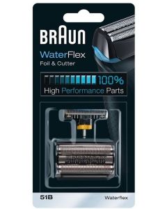 Braun 51B 剃鬚刀頭 替換 刀片組 [WaterFlex系列 刀片耗材] 黑色 香港行貨