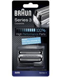Braun 32S 剃鬚刀頭 替換 刀片組 [三鋒系列] 銀色 香港行貨