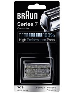 Braun 70S Pulsonic 剃鬚刀頭 替換 刀片組 [7系列 刀片耗材] 銀色 香港行貨