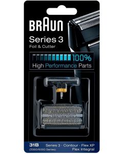 Braun 31B 剃鬚刀頭 替換 刀片組 [5000系列 刀片耗材] 黑色 香港行貨