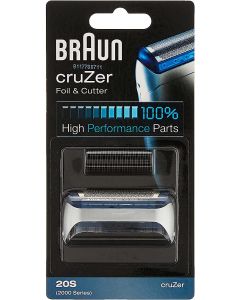 Braun 20S 剃鬚刀頭 替換 刀片組 [2000系列 刀片耗材] 銀色 香港行貨