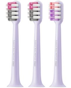 DR.BEI 電動牙刷頭 適用所有貝醫生電動牙刷 [抗菌護齦] 紫色 3支裝