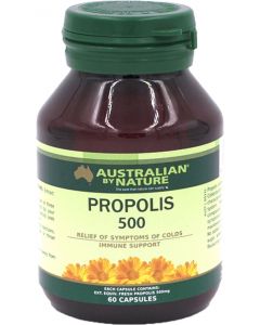Australian by Nature 蜂膠膠囊 500mg 舒緩感冒和皮膚病 60粒