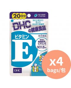 DHC 天然大豆維他命E [日本進口] 20日份 20粒 X 4包