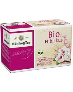 Bünting Tee Organic Hibiscus Tea 有機茶 洛神花茶包 [德國進口] 20包x2g / 盒