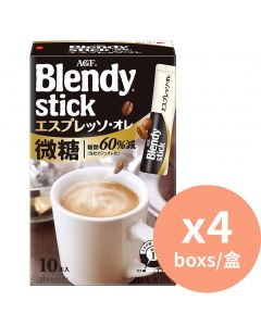 AGF Blendy Stick 微糖牛奶咖啡沖劑 [日本進口] 10條 x 4盒