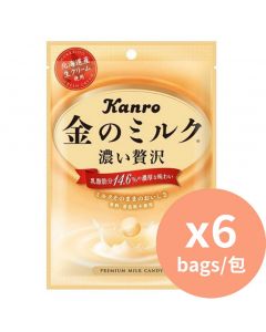 Kanro 濃厚黃金牛奶糖 [日本進口] 80gx6包
