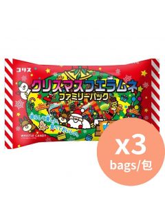 Coris 聖誕包裝哨子糖 約40粒 [日本進口] 110gx3包
