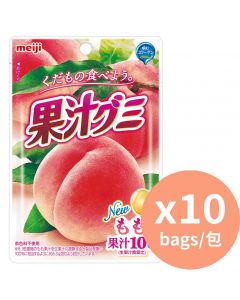 MEIJI 香桃橡皮糖 [日本進口] 51gx10包