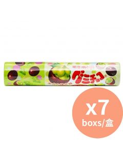 明治 朱古力青提子橡皮糖 筒裝 明治糖 [日本糖] 50gx7盒