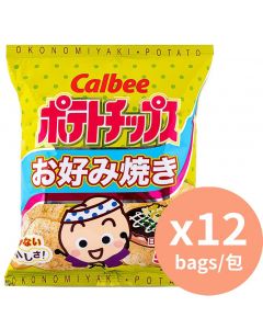 Calbee 日燒醬汁味薯片 [香港薯片] 55g x 12包