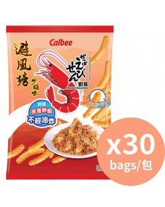 Calbee 避風塘炒蝦味蝦條 [香港薯片] 40g x 30包
