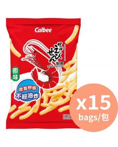 Calbee 蝦條原味 [香港薯片] 75g x 15包