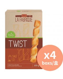 La Fabrique 餅乾 曲奇 有機鹹的麵包棒開胃菜 [瑞士進口] 100 克/4盒