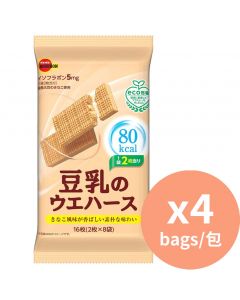Bourbon 豆乳餅 威化餅 [日本進口] 16枚x4包