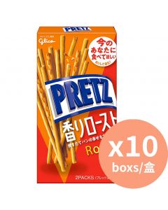 江崎固力果 炭燒百力滋餅乾條 [日本進口] 62gx10盒