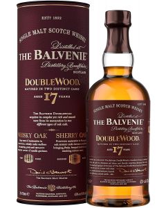 Balvenie 17年雙桶單一純麥威士忌 [蜂蜜和香料甜味] 700ml 國際葡萄酒烈酒競賽(IWSC)卓越金獎