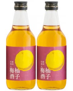 Hamada 紀州石神の梅酒 柚子梅酒 [日本進口] 300ml x2瓶 使用特別栽培完熟紀州南高梅
