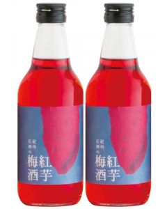 Hamada 紀州石神の梅酒 紅芋梅酒 [日本進口] 300ml x2瓶 使用特別栽培完熟紀州南高梅