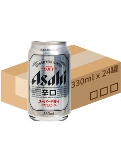 Asahi SUPER DRY 啤酒 [日本進口] 330ml x24罐 爽口清冽