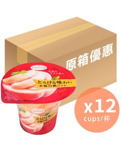Tarami 本格白桃果肉啫喱 [日本進口] 210gx12杯