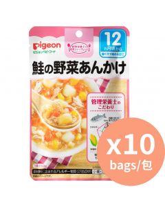 Pigeon 嬰兒食品 三文魚蔬菜湯 [日本進口] 80g x10包