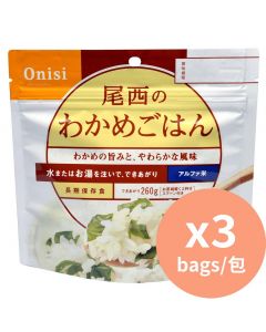 Onishi 即食餐 加水沖泡即食飯 [日本進口] 海苔飯 100g x3包