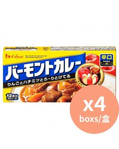 好侍 佛蒙特咖喱辣味 [日本辛辣咖哩] 230gx4盒