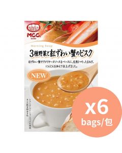 MCC 3種蔬菜配紅蟹濃湯 [日本進口] 160gx6包