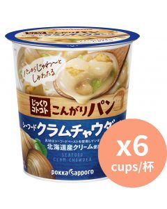 POKKA SAPPORO 杯裝周打蜆味濃湯 [日本進口] 25.9g x6杯