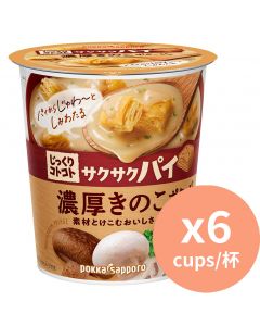 POKKA SAPPORO 杯裝忌廉磨菇連酥皮 [日本進口] 27.2g x6杯