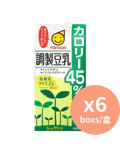 MARUSAN 低卡路里低糖 調製 加工 豆乳 [日本進口] 1000mlx6盒